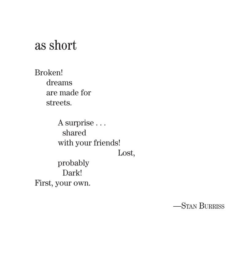 Poem: as short | January 24, 2007 | Real Change