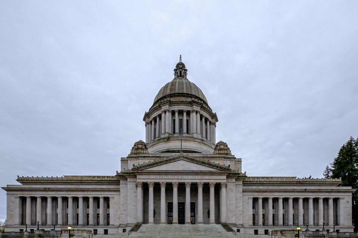 View of the Washington State Capitol building