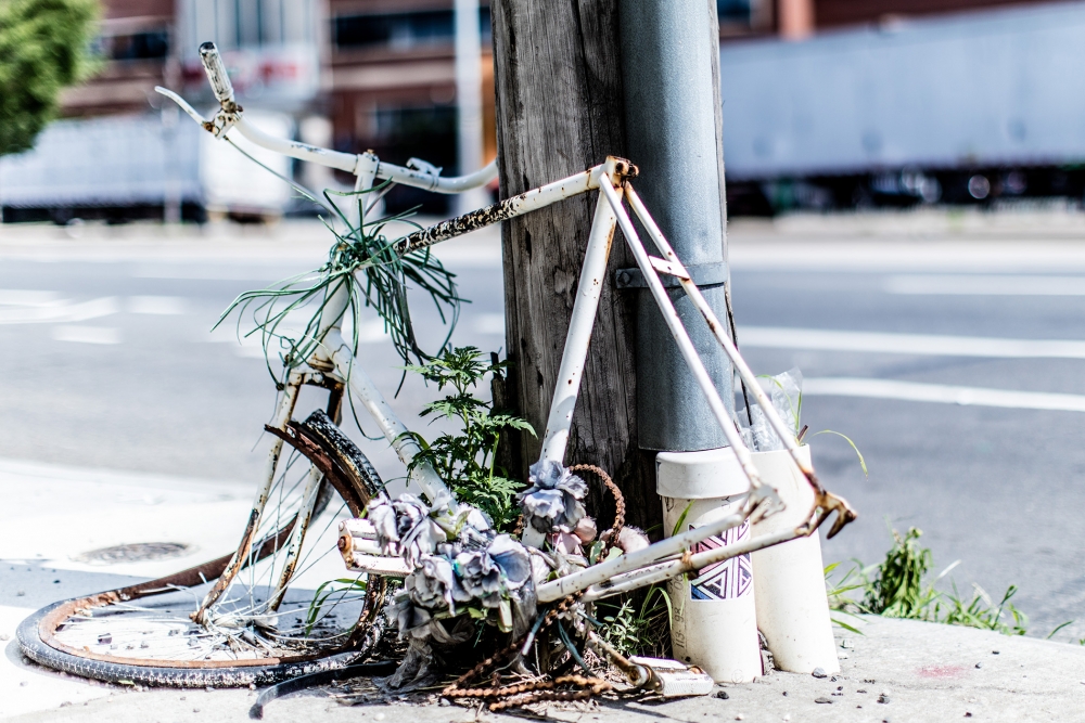 Ghost Bikes: Photographer captures memorials to those killed while  bicycling | May 16, 2018 | Real Change